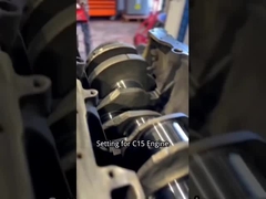 Einstellung für die Montage eines Dieselmotors für den Cater C15